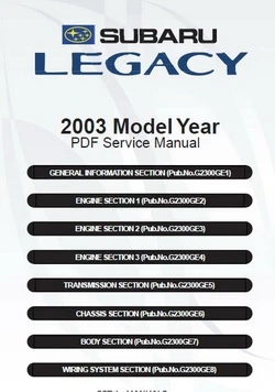 2002-2003 SUBARU Legacy Outback BE BH