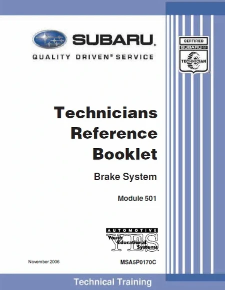 2006 SUBARU Brake Systems