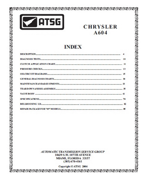 CHRYSLER GEARBOX A604 (41TE)