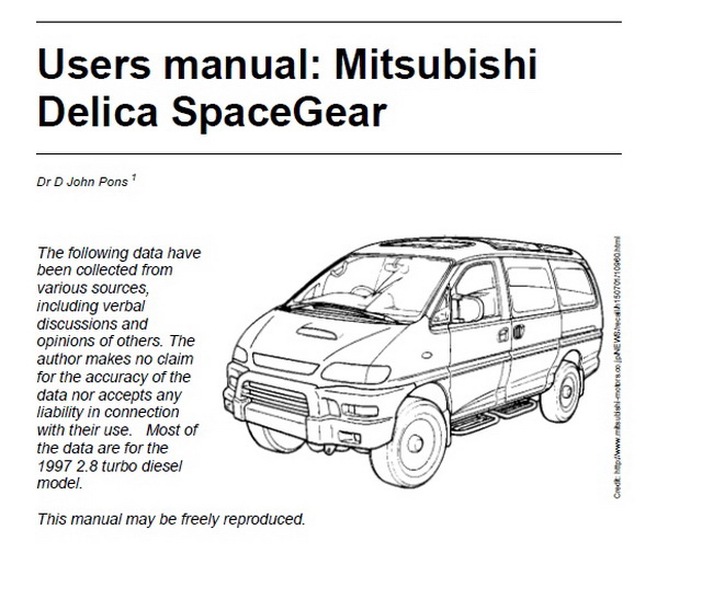 1997 Mitsubishi Delica SpaceGear