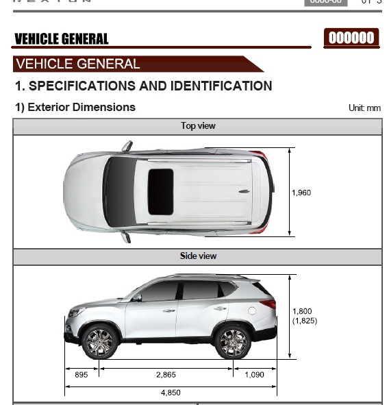 2017-2018 SSANG YONG Rexton Y402