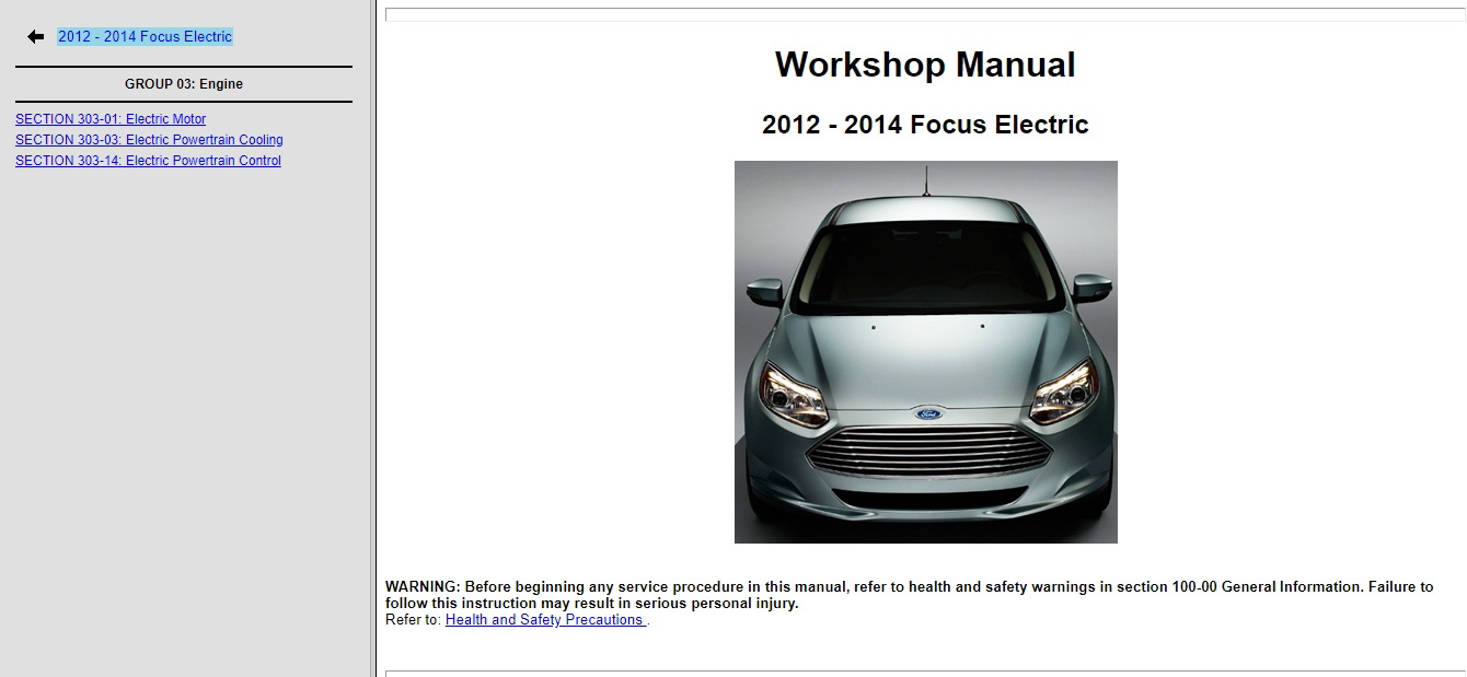 2014 FORD Focus Electric